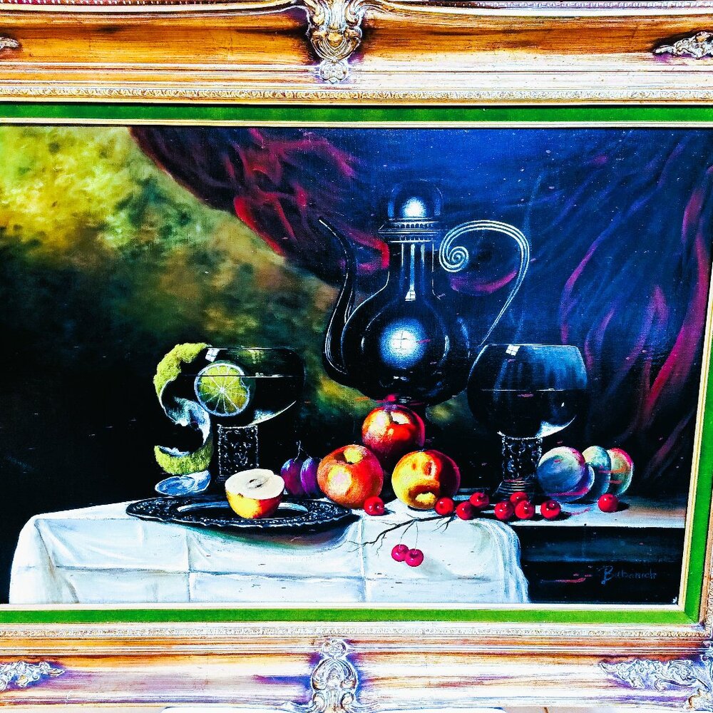 Bubarnick Oil Painting on Canvas 36" x 24",  45 1/2" x 33 1/2" with frame
